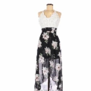 Blooming Jelly high-low floral sundress medium.